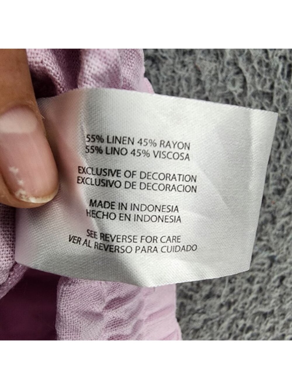 Gap Shorts Womens XXL Pink Linen Blend High Rise Drawstring - Picture 10 of 11